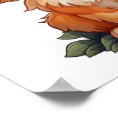 Cartoon Cat Illustration Poster (Ecke)