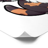 Cartoon Cat Illustration Poster (Ecke)