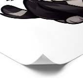 Cartoon Cat Illustration Poster (Ecke)