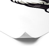 Cartoon Cat Illustration Poster (Ecke)