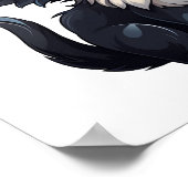 Cartoon Cat Illustration Poster (Ecke)