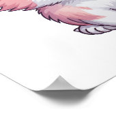 Cartoon Cat Illustration Poster (Ecke)