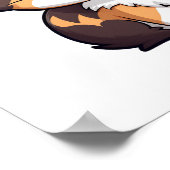 Cartoon Cat Illustration Poster (Ecke)