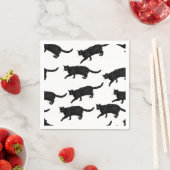 Cartoon Cat Illustration Serviette (Beispiel)