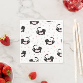 Cartoon Cat Illustration Serviette (Beispiel)