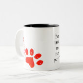 Cartoon Cat Liebe Herzstück Custom Tasse (Vorderseite Links)
