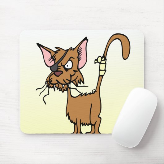 Cartoon Cat Mousepad (Mit Mouse)