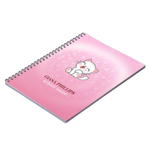 Cartoon Cat Notizblock (Linke Seite)