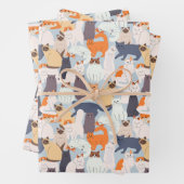 Cartoon Cat Pet Muster Geschenk Geschenkpapier Set (Beispiel)
