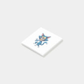 Cartoon Cat Post-it Klebezettel (angewinkelt)