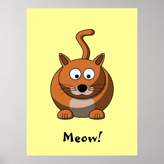 Cartoon Cat Poster (Vorne)