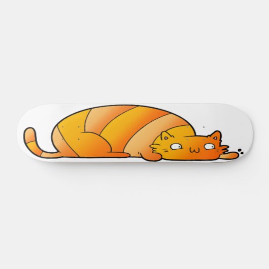Cartoon Cat Skateboard (Horizontal)