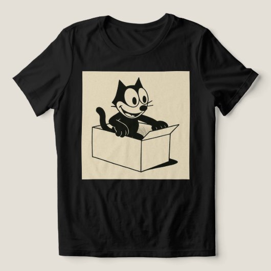 Cartoon Cat Tri-Blend Shirt (Design Vorderseite)