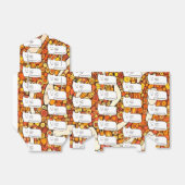 Cartoon Cats Doodle Line Drawing Favor Boxes Geschenkschachtel (Ungefaltet)