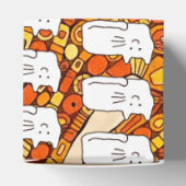 Cartoon Cats Doodle Line Drawing Favor Boxes Geschenkschachtel (Oben)