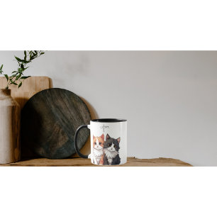 Cartoon Cats Kaffee Tasse