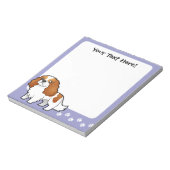 Cartoon Cavalier King Charles Spaniel Notizblock (Rotiert)