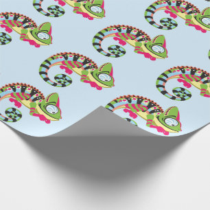 Cartoon Chameleon Geschenkpapier