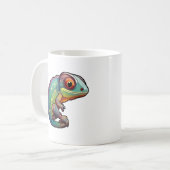Cartoon Chameleon Kaffeetasse (Vorderseite Links)