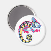 Cartoon Chameleon Magnet (Vorderseite/Rückseite)