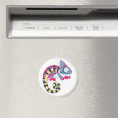 Cartoon Chameleon Magnet (In Situ (Geschirrspüler))