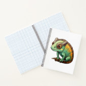 Cartoon Chameleon Notizblock (Innenseite)
