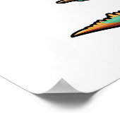 Cartoon Chameleon Poster (Ecke)