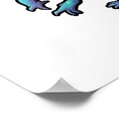 Cartoon Chameleon Poster (Ecke)