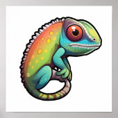 Cartoon Chameleon Poster (Vorne)
