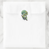 Cartoon Chameleon Sticker - Farbiges Reptil (Tasche)