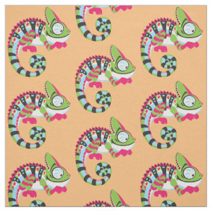 Cartoon Chameleon Stoff