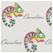 Cartoon Chameleon Stoff (Nahaufnahme)