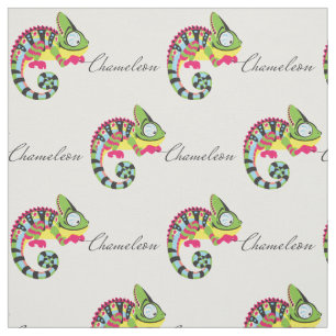 Cartoon Chameleon Stoff
