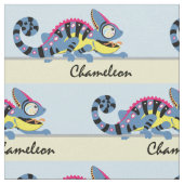 Cartoon Chameleon Stoff (Nahaufnahme)