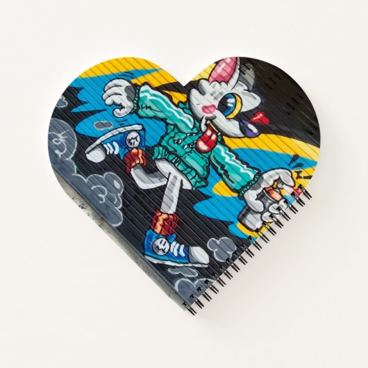 Cartoon Chaos Notebook Notizblock (Rückseite)