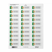 Cartoon Character Blonde Girl on Emerald Green (Vorne)