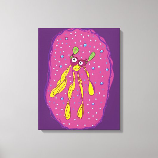 Cartoon Character Single Wall Art Leinwanddruck (Vorderseite)