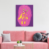 Cartoon Character Single Wall Art Leinwanddruck (Insitu (Wohnzimmer))