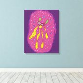 Cartoon Character Single Wall Art Leinwanddruck (Insitu (Holzboden))