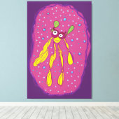 Cartoon Character Single Wall Art Leinwanddruck (Insitu (Holzboden))