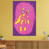 Cartoon Character Single Wall Art Leinwanddruck (Insitu (Wohnzimmer))