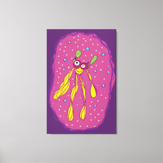 Cartoon Character Single Wall Art Leinwanddruck (Vorderseite)