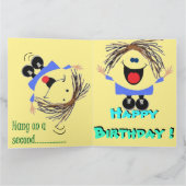 Cartoon-Charakter-Geburtstag Karte (Innenseite)