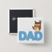 Cartoon-Charakter Olivia VonHoot für Vater - Button (Vorne & Hinten)