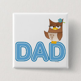 Cartoon-Charakter Olivia VonHoot für Vater - Button