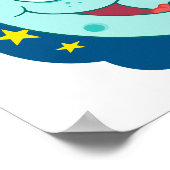 Cartoon-Charakter Poster (Ecke)