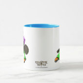 Cartoon-Charakter von Funky Hipster Guitar Tasse (Zentrum)