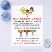 Cartoon Cheerleader Design, Chefklasse Flyer (Einzeln)