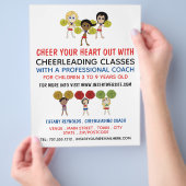 Cartoon Cheerleader Design, Chefklasse Flyer (Hand)