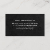 Cartoon Chef Logo | Restaurant Visitenkarte (Rückseite)